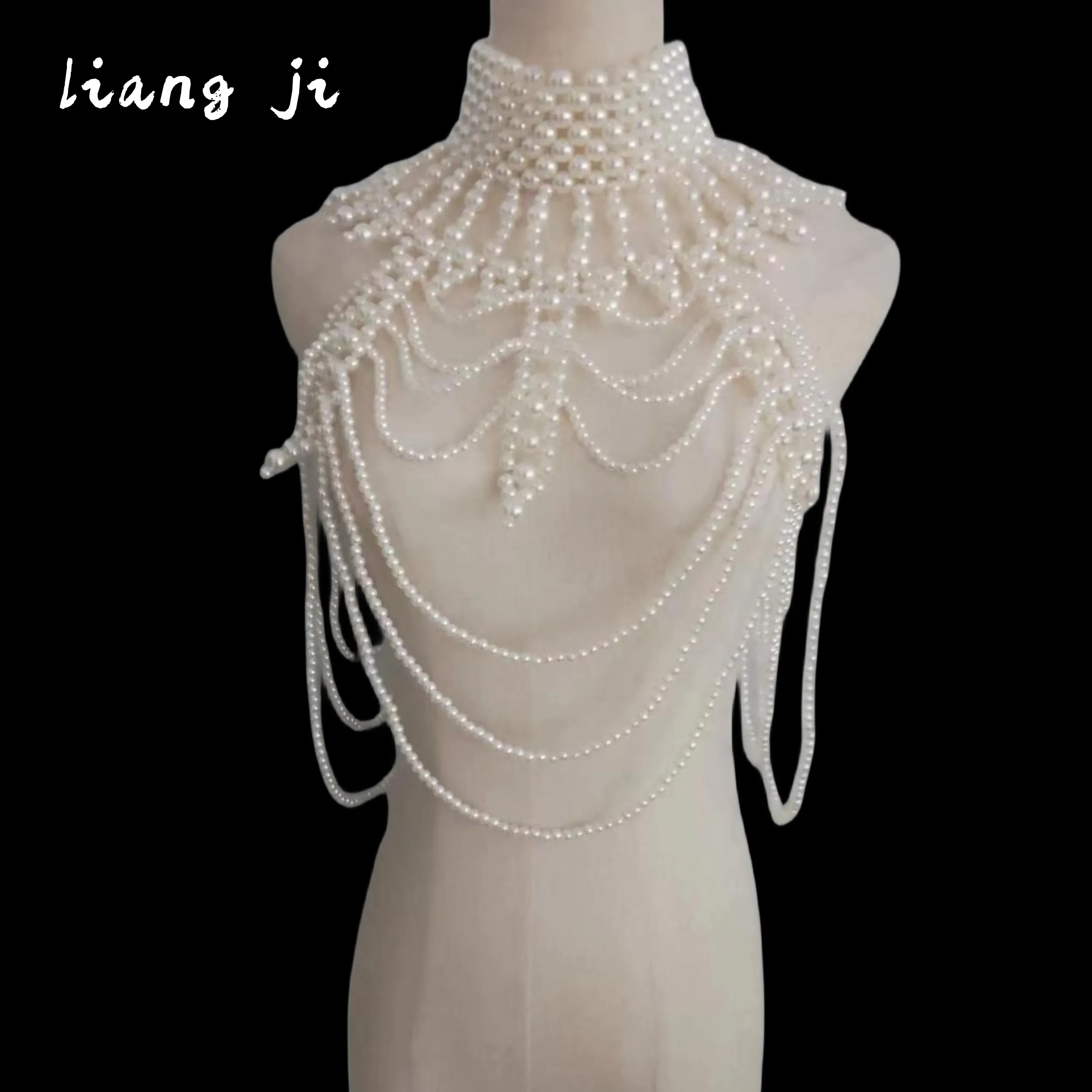 Body Jewelry Sexy Chest Chain simulated pearl handwork Skirt Chain Three Point Thong Chain Bra Chain Bikini Chest-wrapped Chain