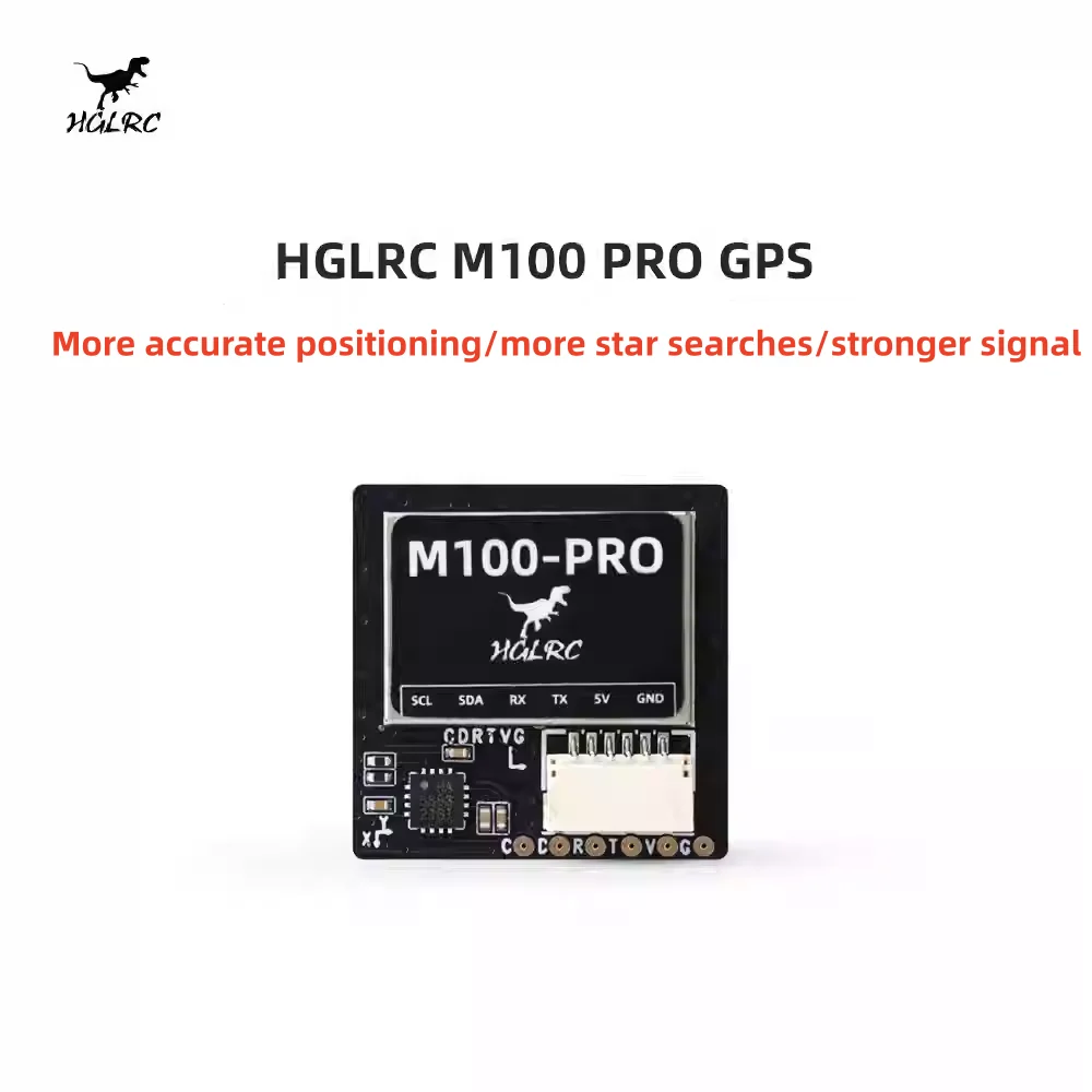 

HGLRC M100-PRO GPS Equipped with 5883 Compass Five Module Positioning For FPV Fix-wing RC Airplane DIY