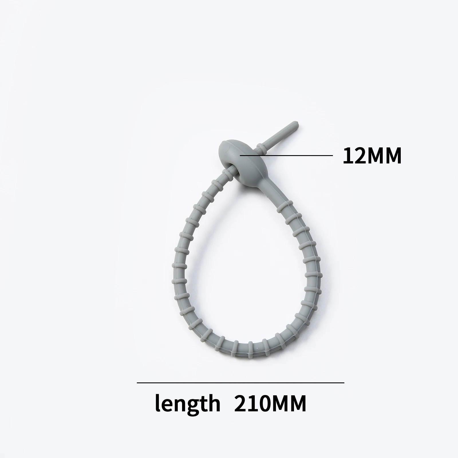 KeyChain Tag Rope Silicone Rubber Loop, DIY Key Holder