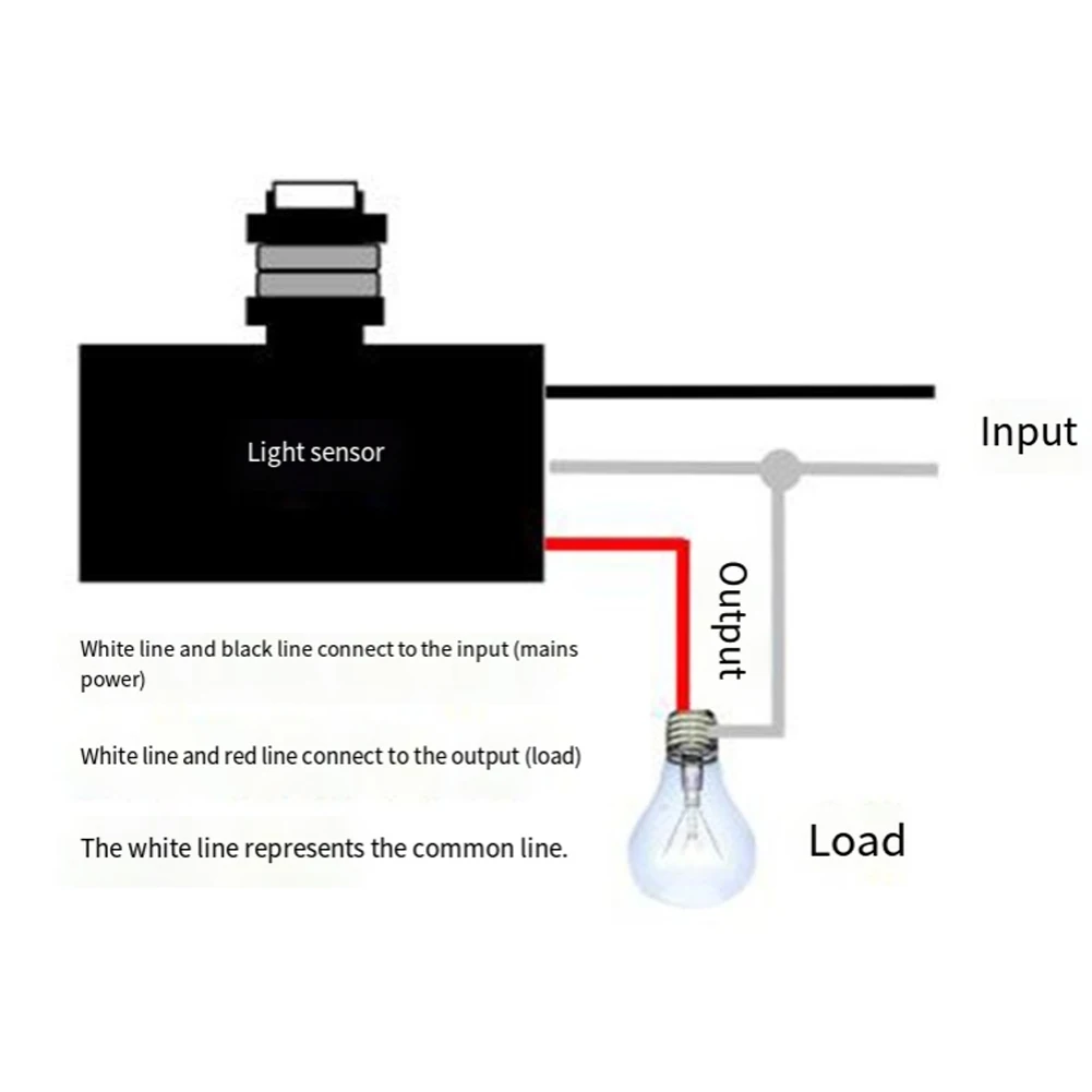 As Shown Photoelectric Switch Outdoor Photoelectric Light Sensor Photocell Photocell AC 80V 277V Rated 120V 220V 50 60Hz