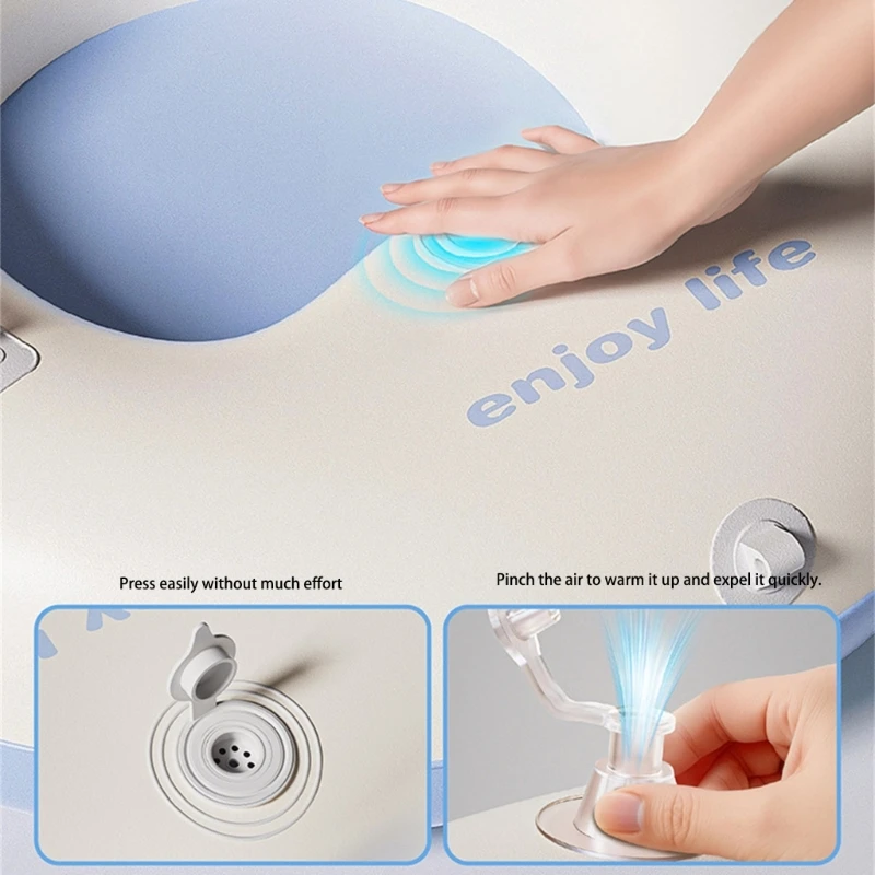 

Oversized Backrest Snow Tube Quick Inflation System Nonslip Base Design
