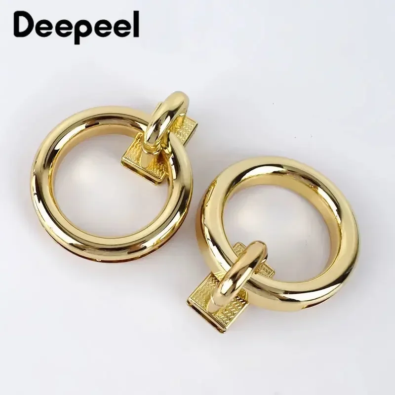 1/2Pcs Meetee Fashion Gold Metal Lock Clasp Turn Twist Locks Closure Snap Clip Buckles DIY Bag Purse Hardware Repair Accessories