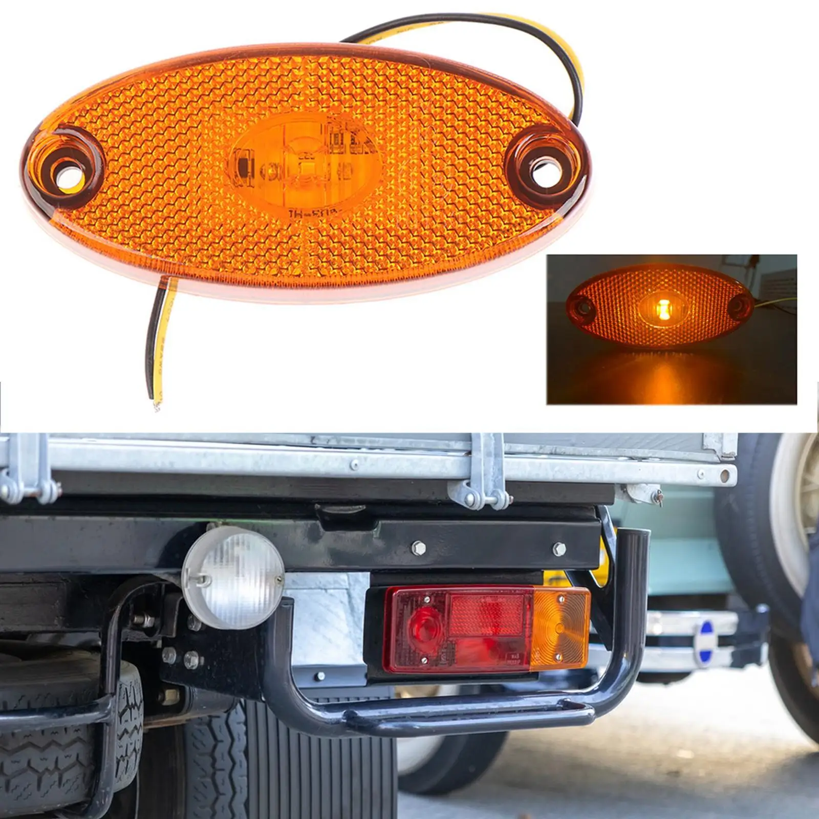 

Taillight Waterproof Universal Spare Parts Indicator Clearance Lamp Clearance Marker Light LED Side Marker Light for Trucks