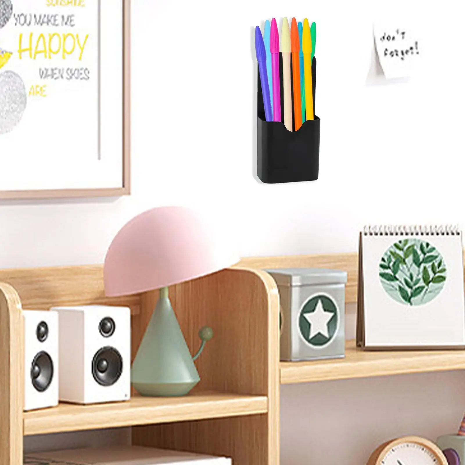 Magnetic Pen Holder Erase Marker Storage Box Pencil Organizer for Home Office Whiteboard Fridge Refrigerator