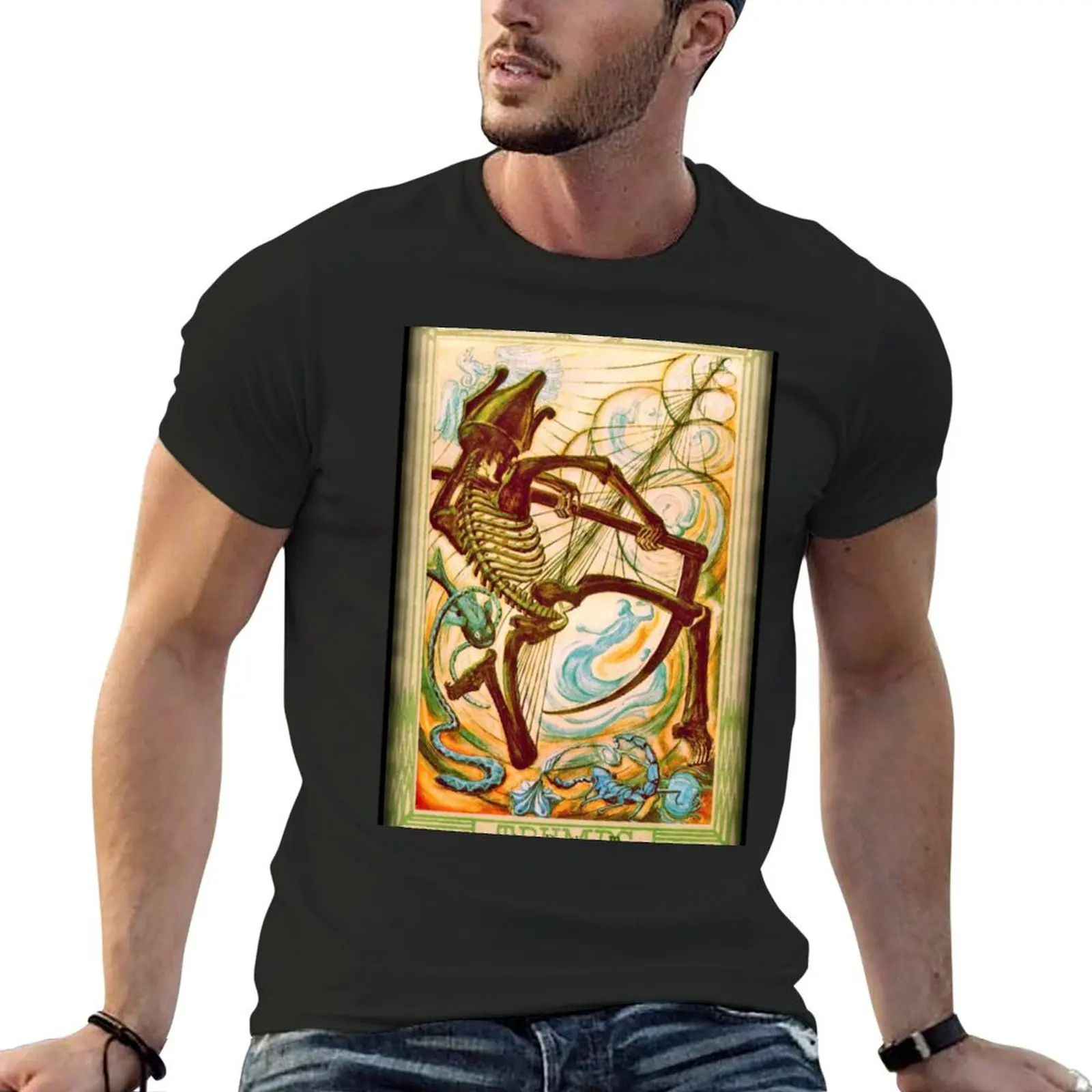 

Thoth Tarot - XIII - Death. T-Shirt sublime quick drying plus size tops t shirt men 100℅ cotton