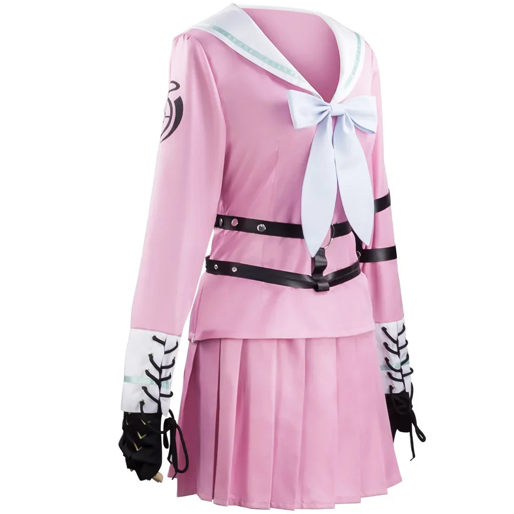 Anime Danganronpa V3 Miu Iruma kostiumy Cosplay kobiety sukienki mundurek marynarski zestawy mundurków szkolnych kostiumy na Halloween dla kobiet