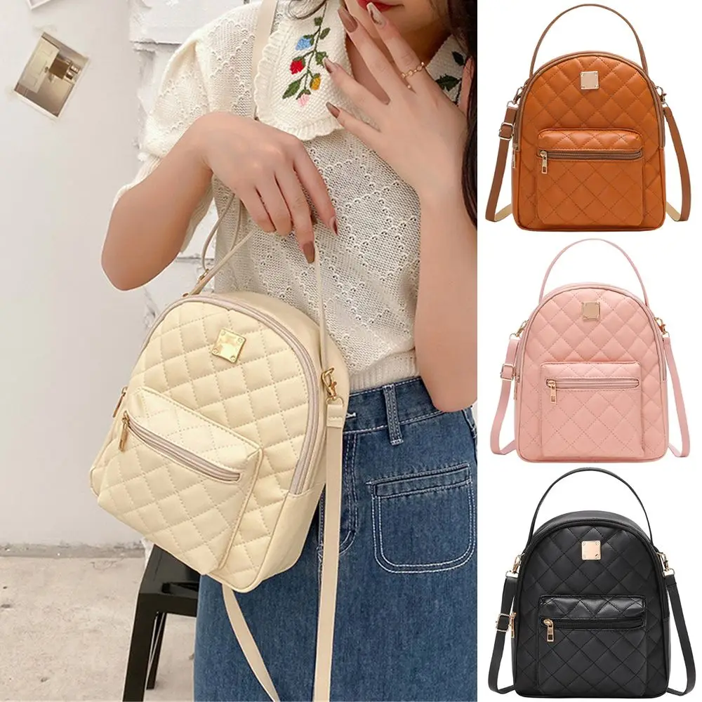 Women\'s Handbag Single Shoulder Crossbody Bag Double Shoulder Backpack Fashion All-matching Large Capacity Leisure Backpack