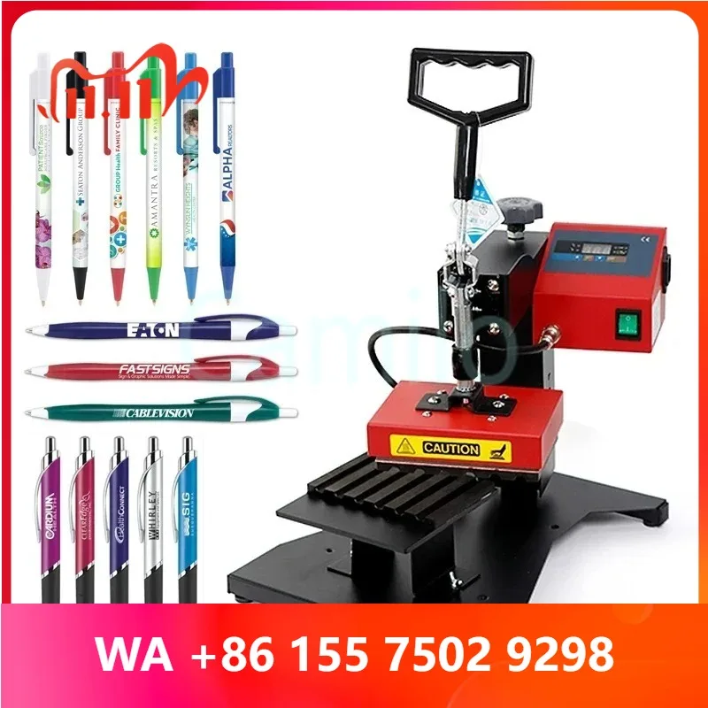 Ballpoint Pen Logo Printing Machine, Thermal Transfer Hot Stamping Machine for Advertising Pen Custom Printing