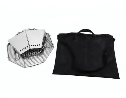 Griglie a carbone portatili per esterni Griglia pieghevole per barbecue in acciaio inossidabile Griglia per barbecue Griglia pieghevole da campeggio all'aperto