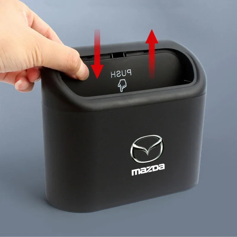 

Portable Car Trash Can Hanging Automotive Garbage Storage Box for Mazda 2 3 5 6 8 CX5 CX-5 CX-7 CX-9 MX-5 ATENZA Axela