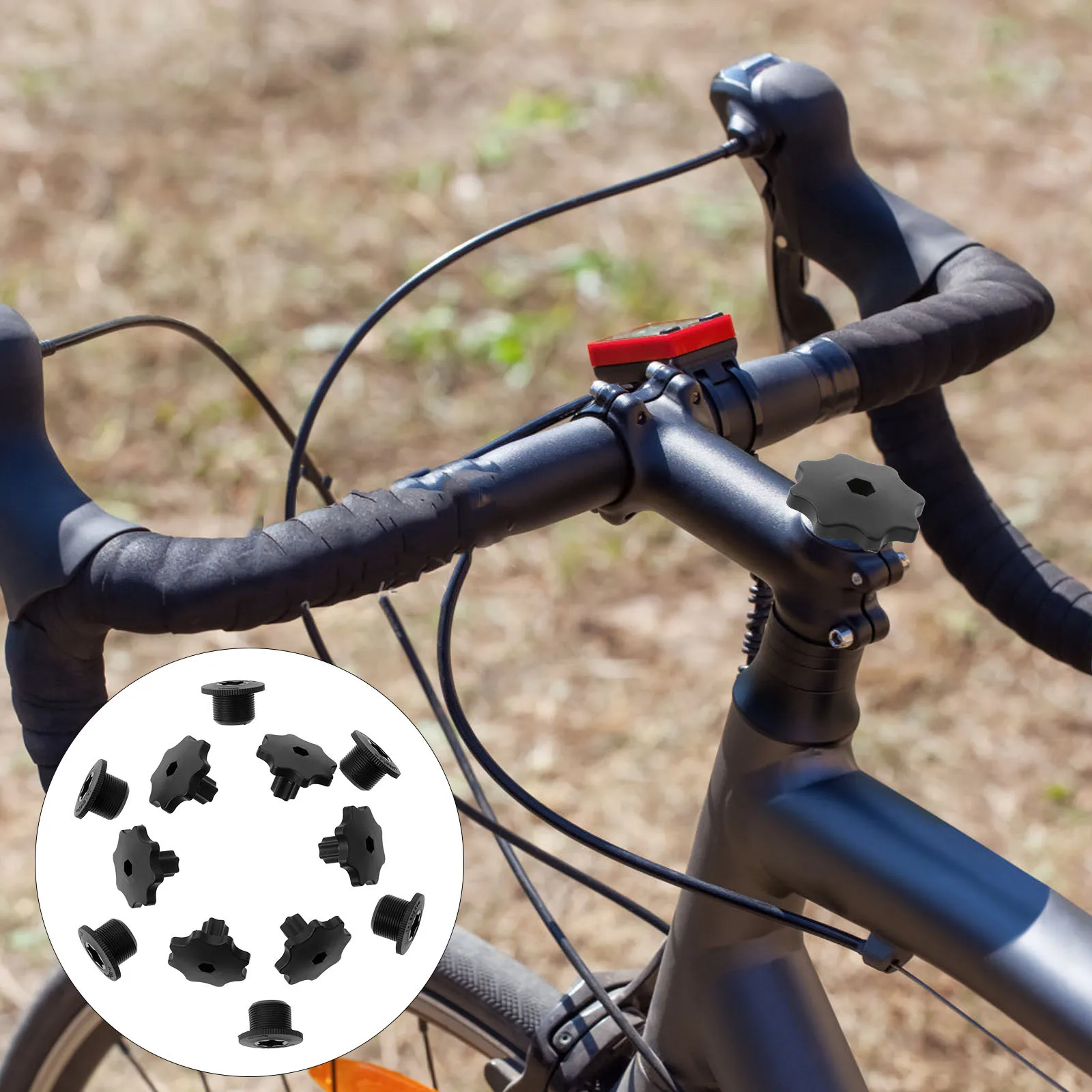 6Pcs Practical Bike Crank Remover Tool Kit for Bike Maintenance and Repair Versatile Crank Adjuster Remover for Bikes