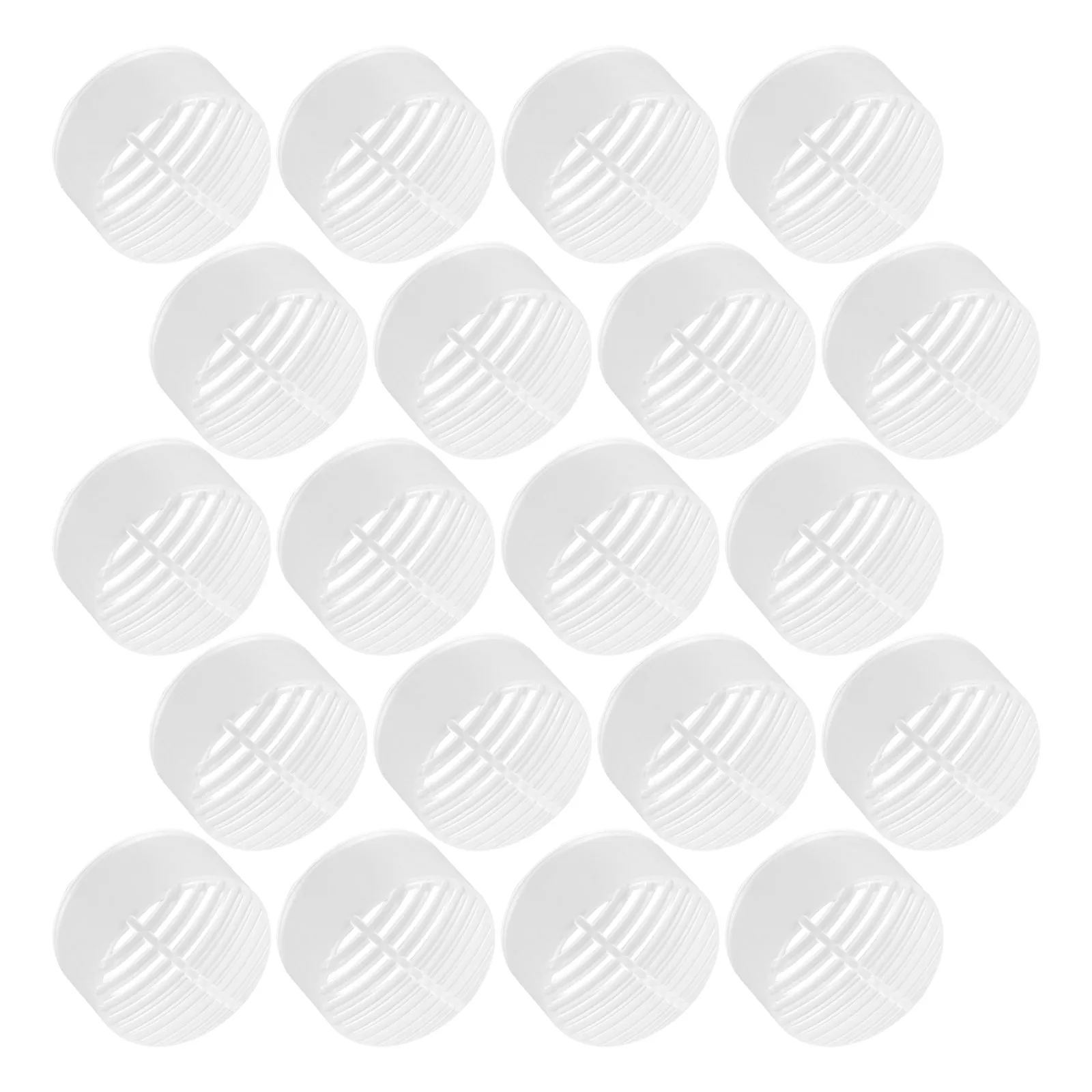 100Pcs Mineral Water Bottle Filter Round Mesh Strainer for Outdoor Cold Brew Tea Juice Hiking Camping Portable Reusable Plastic
