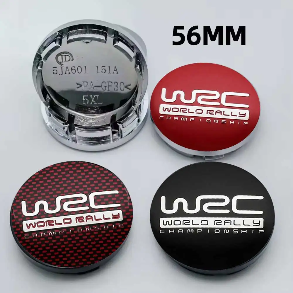 4pcs/lot Universal 56mm WRC Emblem Car Wheel Center Cap Cover Rim Center Sticker