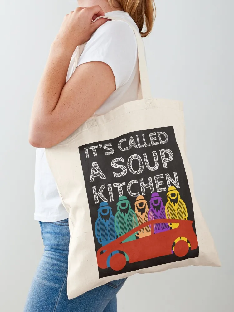 

It's called a soup kitchen Tote Bag supermarket folding bag shopper bag woman Women's beach bags Canvas