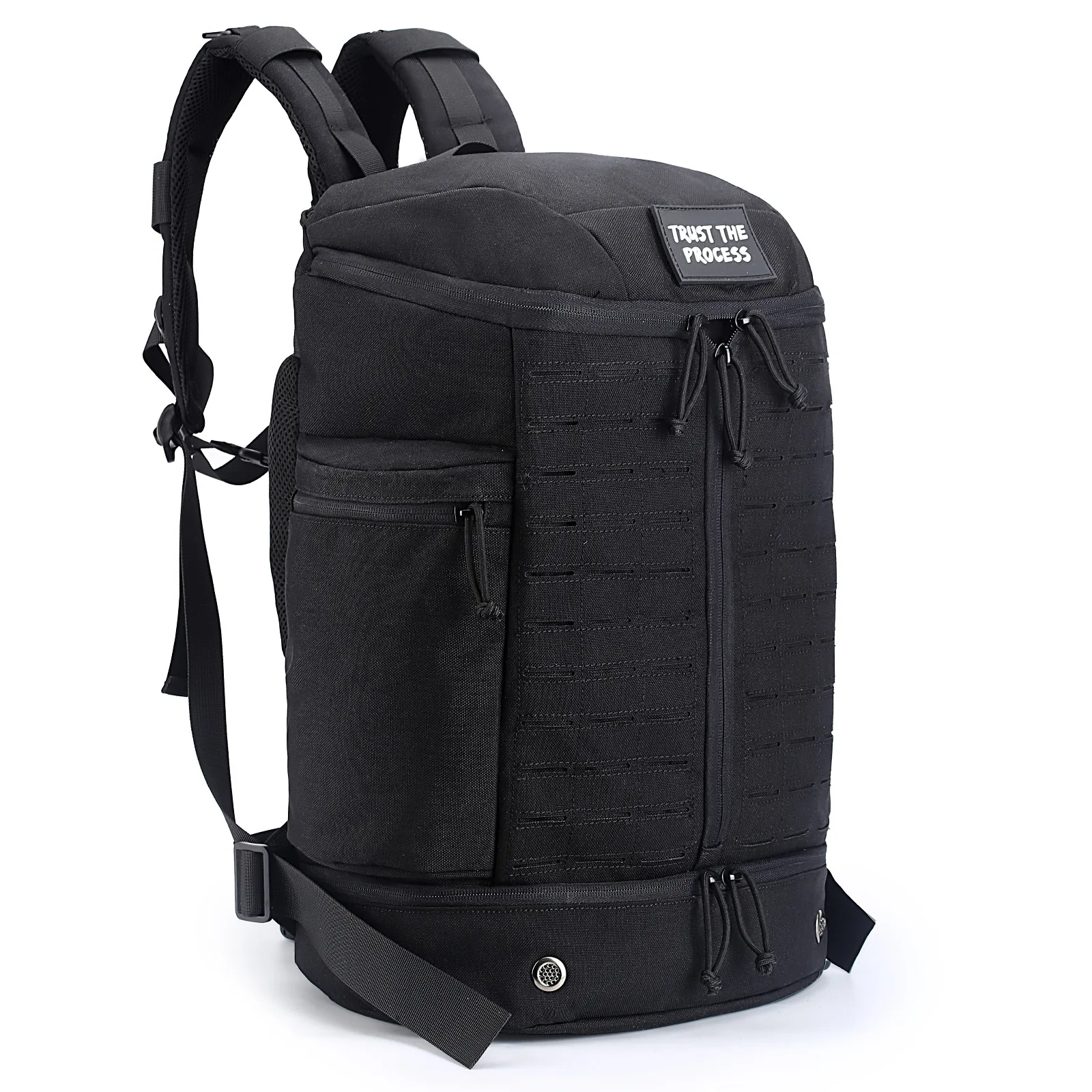 Military tactical backpack, backpack for men black small tactical assault bag Modern Utility Bag with Exterior Webbing