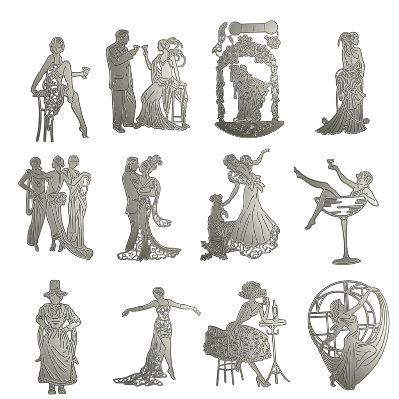 

Dancer Cutting Dies Embossing Stencils for DIY Scrapbooking Album Card Photo Dropship