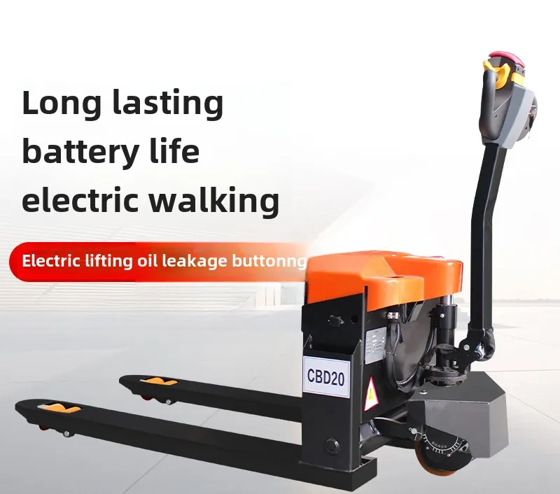 전기 지게차 유압 팔레트 처리 자동 리프팅 리튬 배터리 트레일러