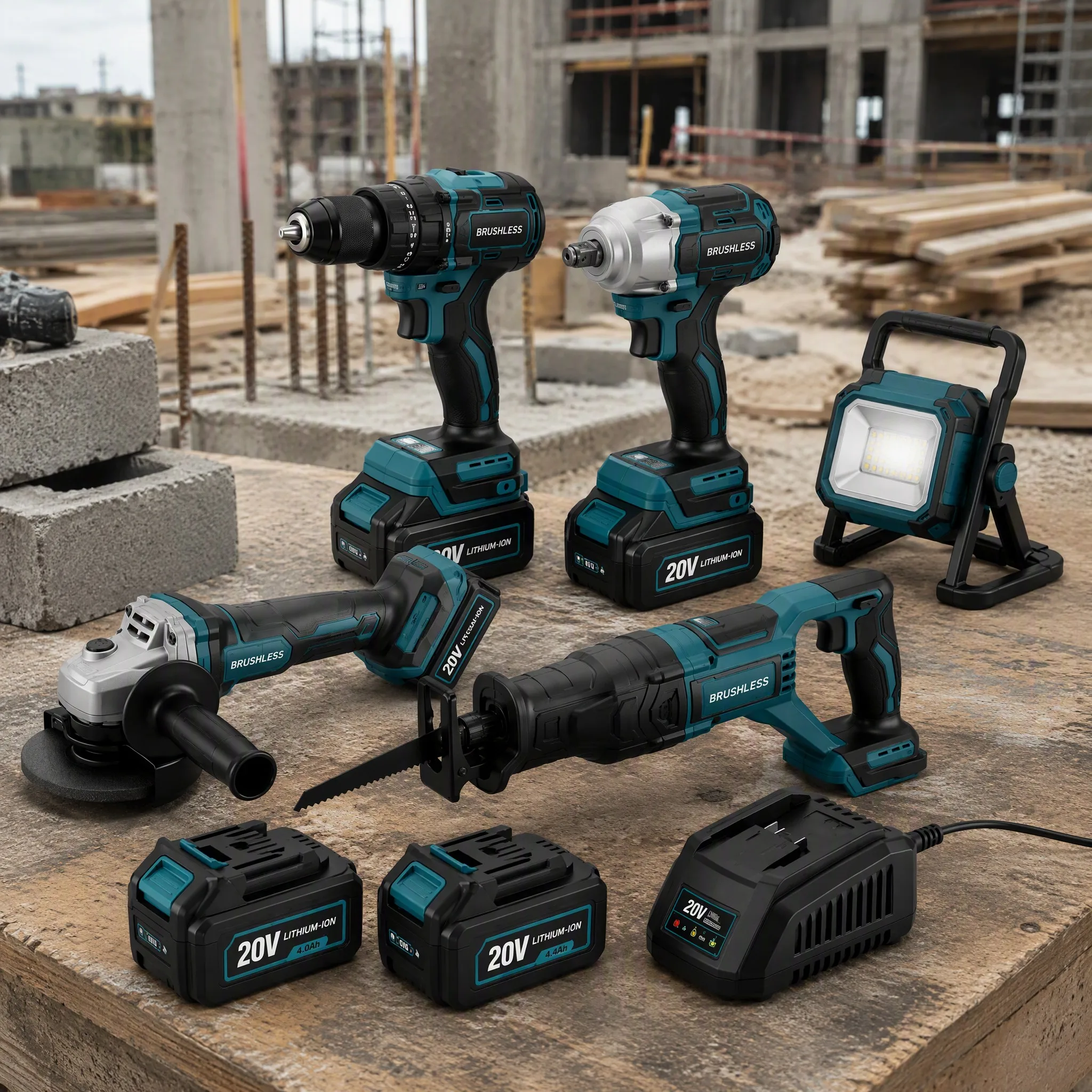 20V Brushless 5-in-1 Cordless - Power Tools Combo Kits 评论和价格