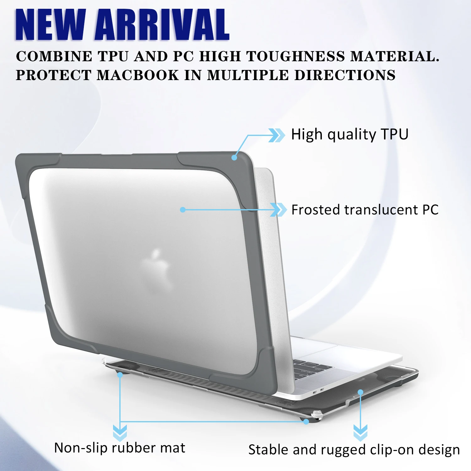 Laptop Case for Apple MacBook Pro 16 2019 Released Model A2141 Bracket Stand Luxury Laptop Cover PC+TPU Full Body Protection