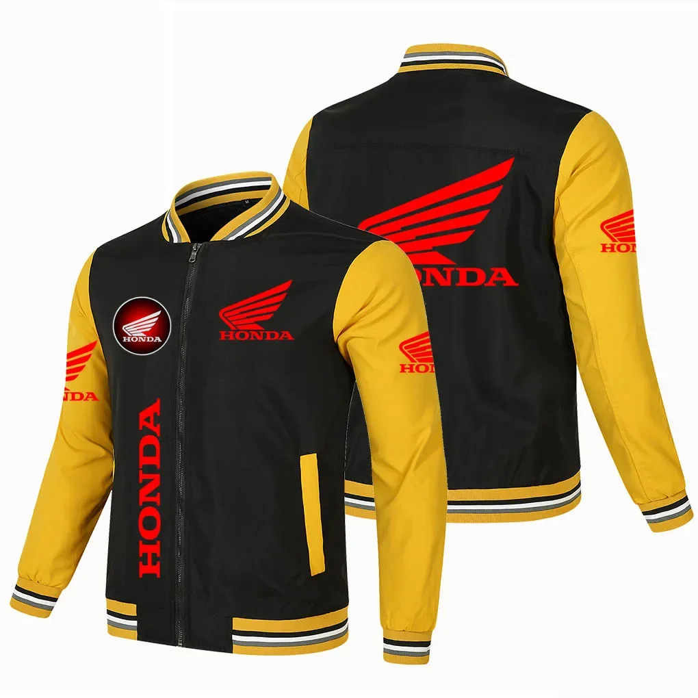 

2025 new Honda Racing Jacket Men's Trendy Casual Motorcycle Jacket Sportswear Custom Honda Team Jacket Honda Men's Clothing Tops