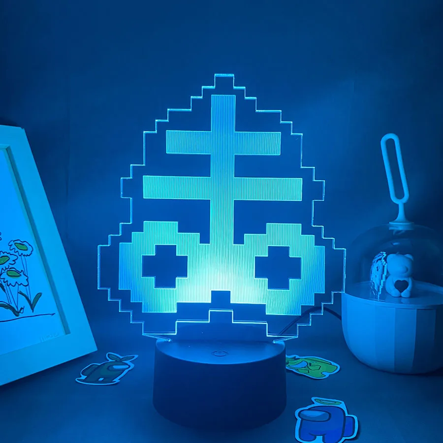 Luces Led de noche de neón 3D para decoración de dormitorio, lámpara de Lava para Gamers, juego de la encuadernación de Isaac Rebirth, artículo de