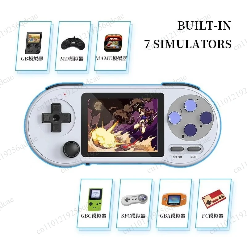 SF2000 Retro Game Handheld Console 8000+ Games 2 Players Wireless Controller TV Output GBA Arcade