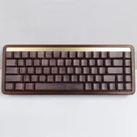 Walnut Wooting Side Cut Light Key Cap Wood Grain 131 Keys Cherry Profile Height Wood Turd HI8 F99 F87 G75