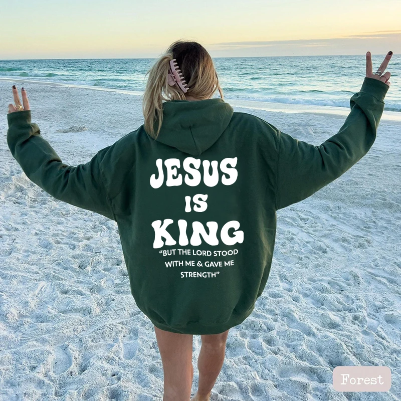 Jesus Christian Hoodies Women Fashion Hoodie Letter Print Sweats Harajuku Coats Women Sweatshirt Gym Pullovers Women\'s Clothing