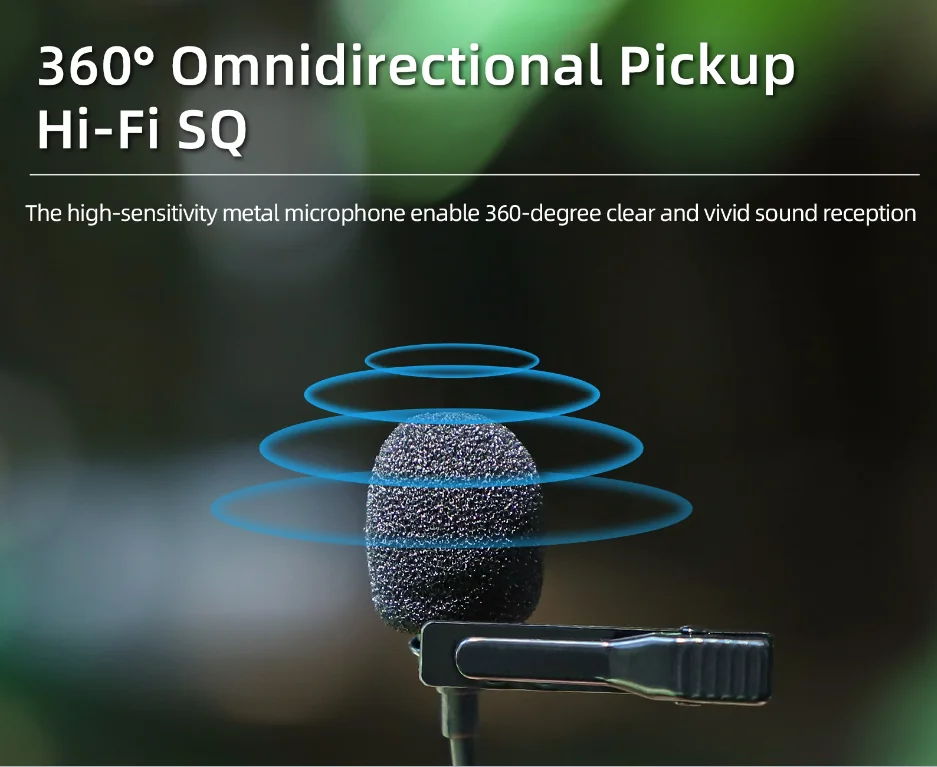 Micrófono Lavalier Sunnylife para Insta360 X4, accesorios, cámara deportiva panorámica, micrófono de grabación, interfaz tipo C, Collar de luz