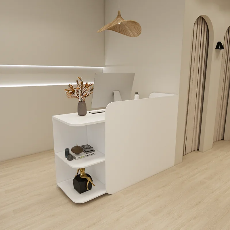 

customized Premium Bar Counter Cashier Counter Beauty Salon Reception Desk Small Elegant Escritorio De Recepcion Furniture