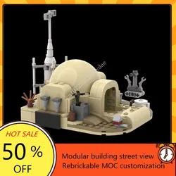 215PCS Lars Homestead Modular MOC Creative street view Model Building Blocks Architecture DIY Education Assembly Model Toys Gift