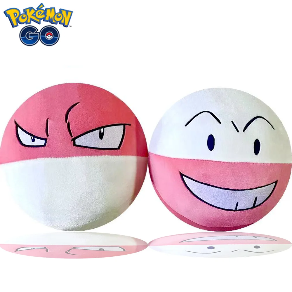 

Новые электродные куклы Pokémon, милые плюшевые игрушки Voltorb, розовые персонажи мультфильмов Пикачу, вольта и электрод, плюшевые подарки на день рождения