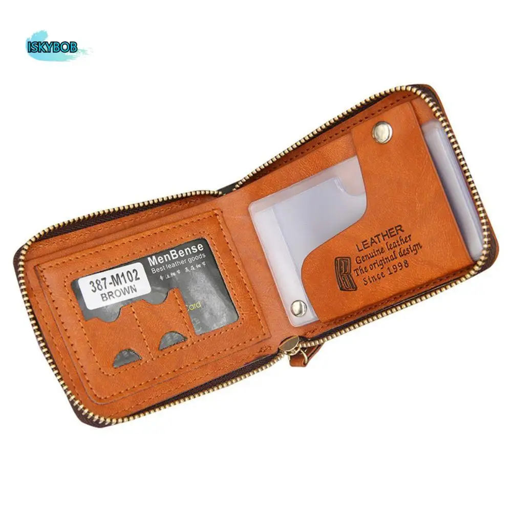 

Photo Card Holder US Dollar Pattern Wallet Coin Purse PU Clutch Bag Men's Wallet PU Leather ZIpper Money Pocket Purse Outdoor