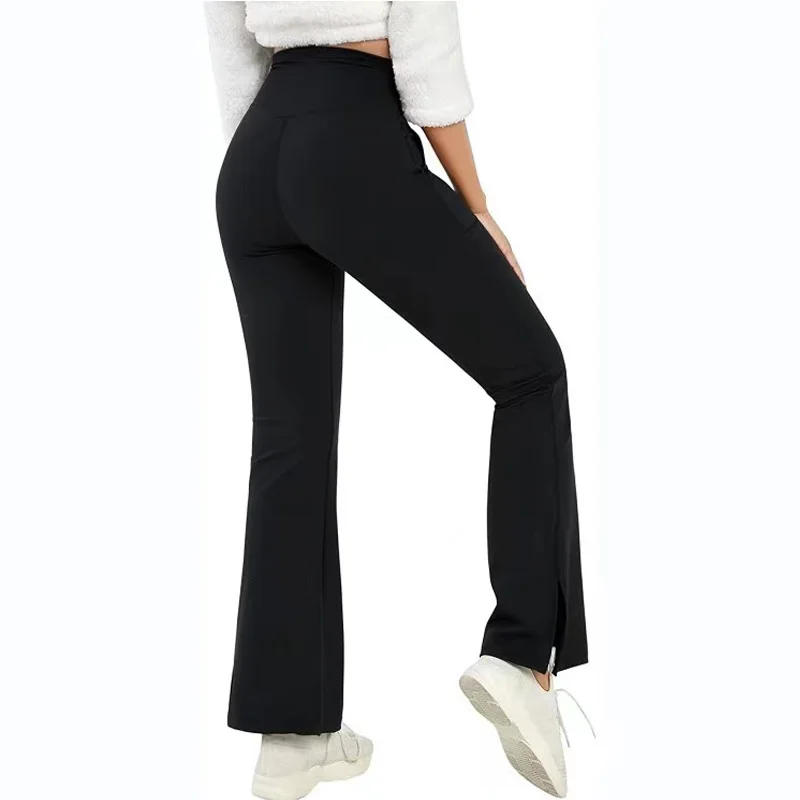 Womens High Waist Tummy Control Flare Pants - Stretchy Bootcut Design For Comfort & Style - Perfect for Workout & Everyday Wear