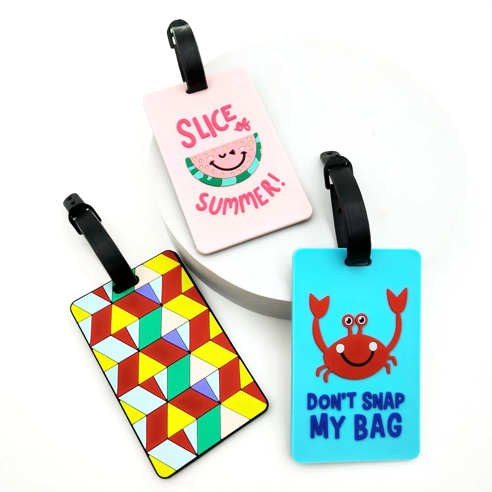 

1pc ocean crab letter geometric luggage tag pendant travel airport luggage anti loss ID tag name tag for both men and women