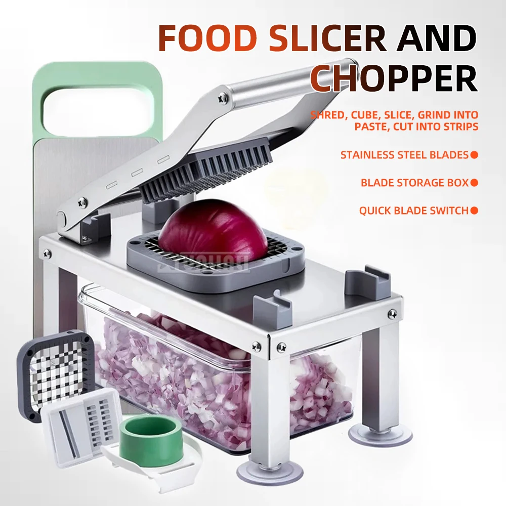 AY-490 قطاعة طعام متعددة الوظائف مع 9 ملحقات لتقطيع وتقطيع شرائط الطحن وأداة المطبخ