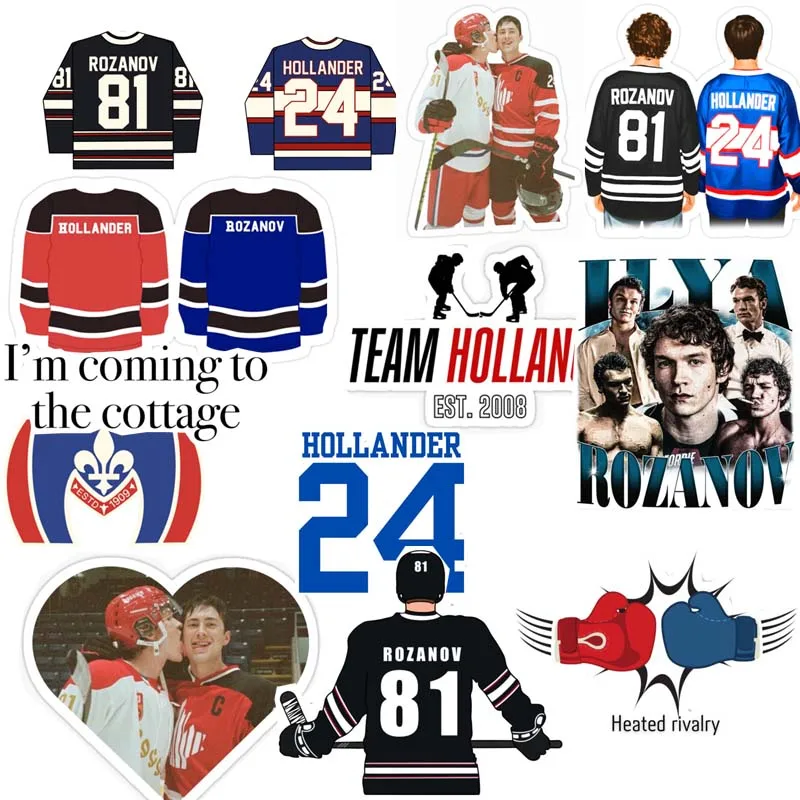 42 pegatinas Hollander Rosanov pegatinas de renovación calentadas monopatín guitarra coche DIY portátil motocicleta teléfono bicicleta pegatina de Graffiti