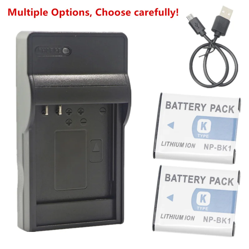 NP-BK1 NP-FK1 Battery or Charger for Sony Cyber-shot DSC-S750 S780 S950 S980 W180 W190 W370 Bloggie MHS-CM5 MHS-PM5