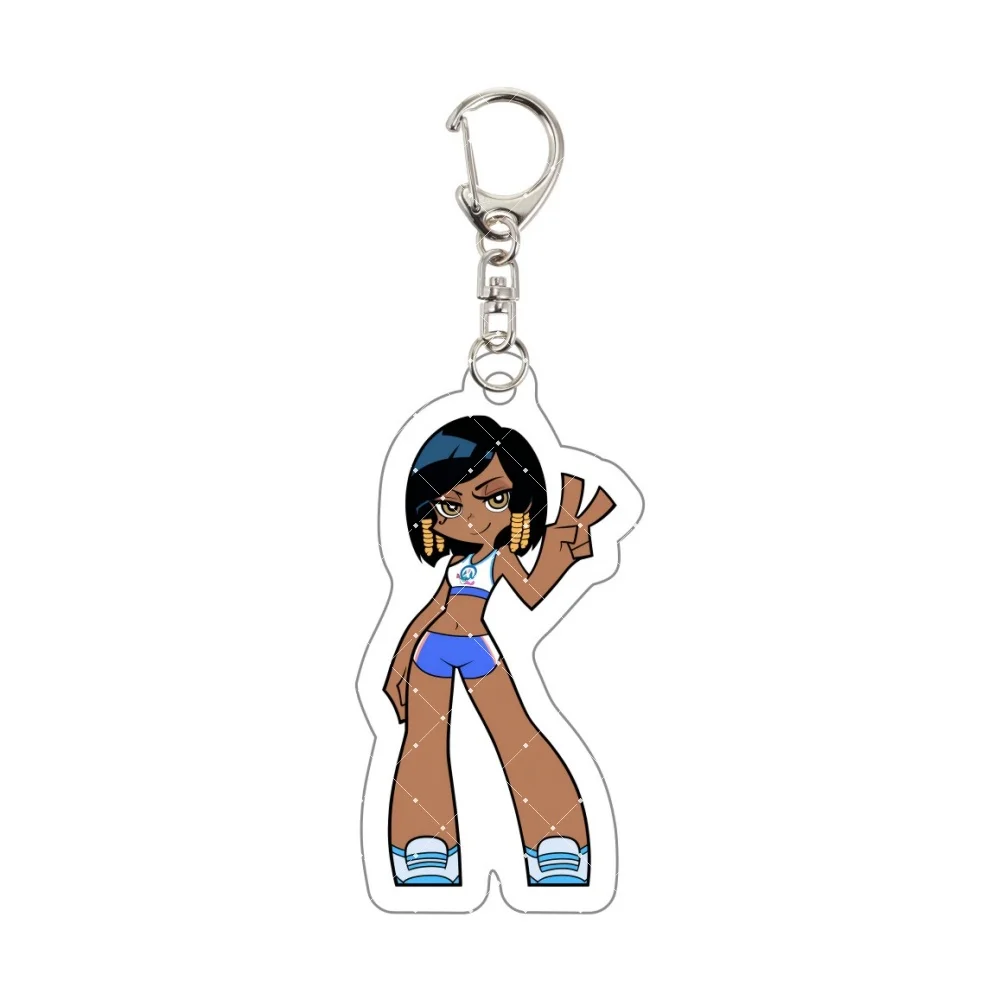 Overwatch 2 Acrylic Keychain Chibi D.Va Mercy Reaper Tracer Kiriko Keyring Cute Bag Pendant Car Cosplay Jewelry Gifts 5.5cm view 3