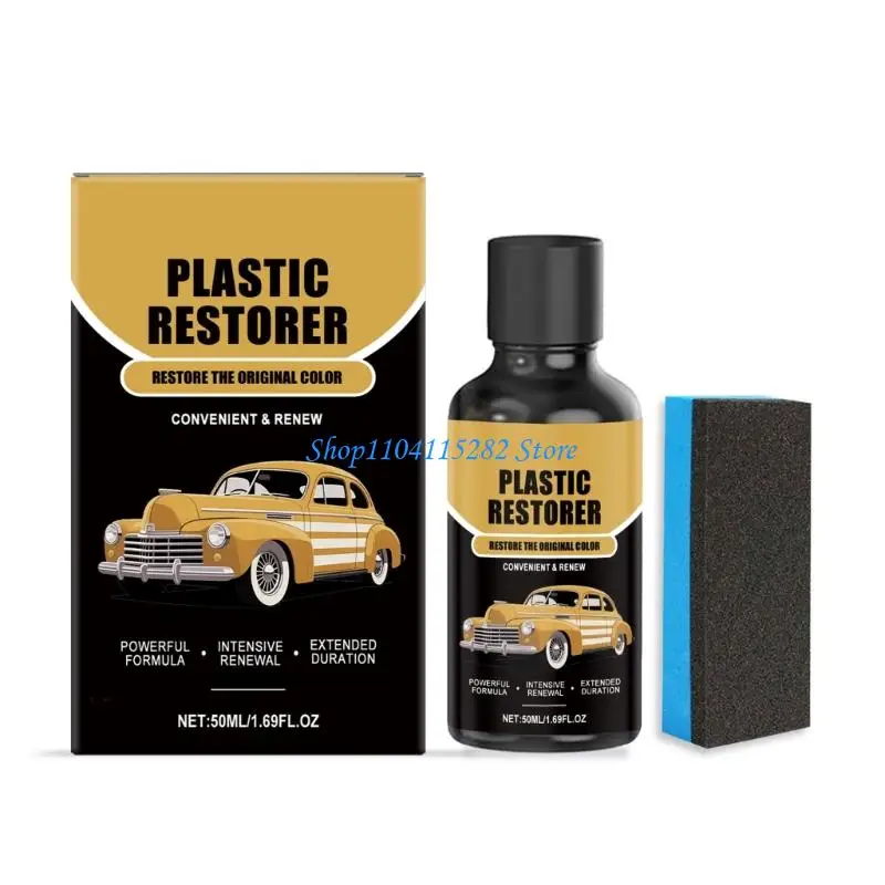 

Car Plastic Restorer Coating Agent Auto Plastic Rubber Exterior Repair Clean Restoration Agent