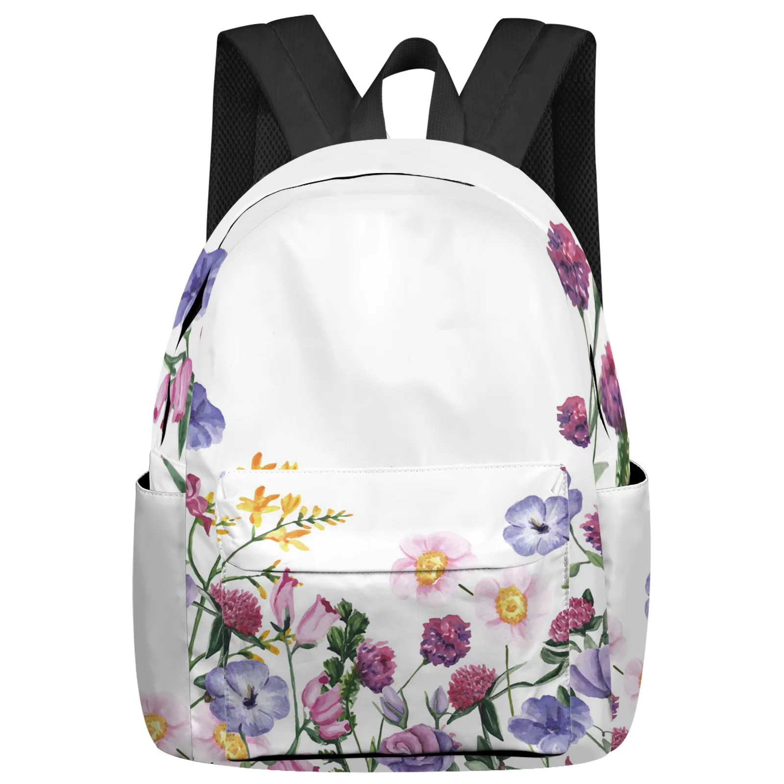 

Color Flower Watercolor Plant Feminina Backpacks Teenagers Student School Bags Laptop Backpack Men Women Female Travel Mochila