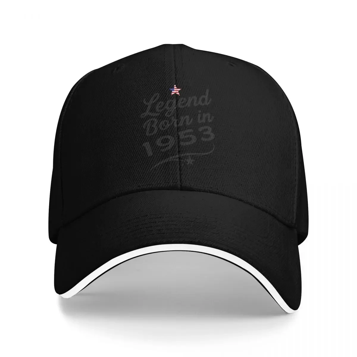 

Legend In Born 1953 Print With American Flag Design Breathable Design Men's Cap Cap For Men Women's Baseball Cap