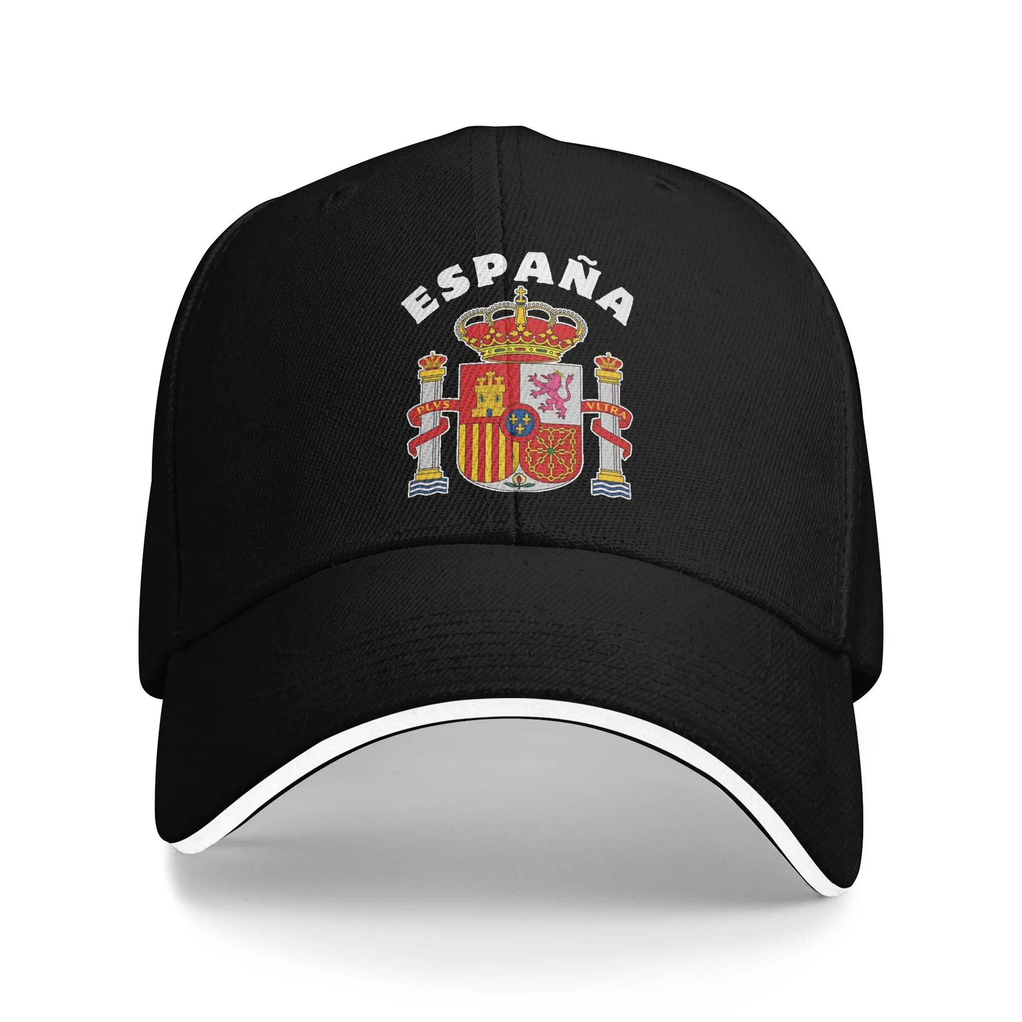 The coat of arms of Spain  Casual Baseball Cap  Outdoor Gym Hip Hop Hats Summer Sunscreen Female Male Design Snapback Cap