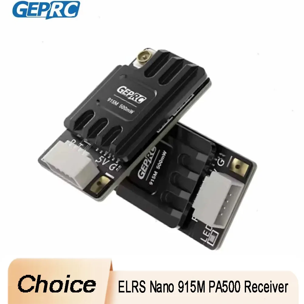 جهاز استقبال GEPRC ELRS Nano 915M PA500 - شريحة PA عالية الطاقة بقدرة 500 ميجاوات، تحديث 25 هرتز - 200 هرتز، مثالية لطائرة رباعية FPV طويلة - Rang