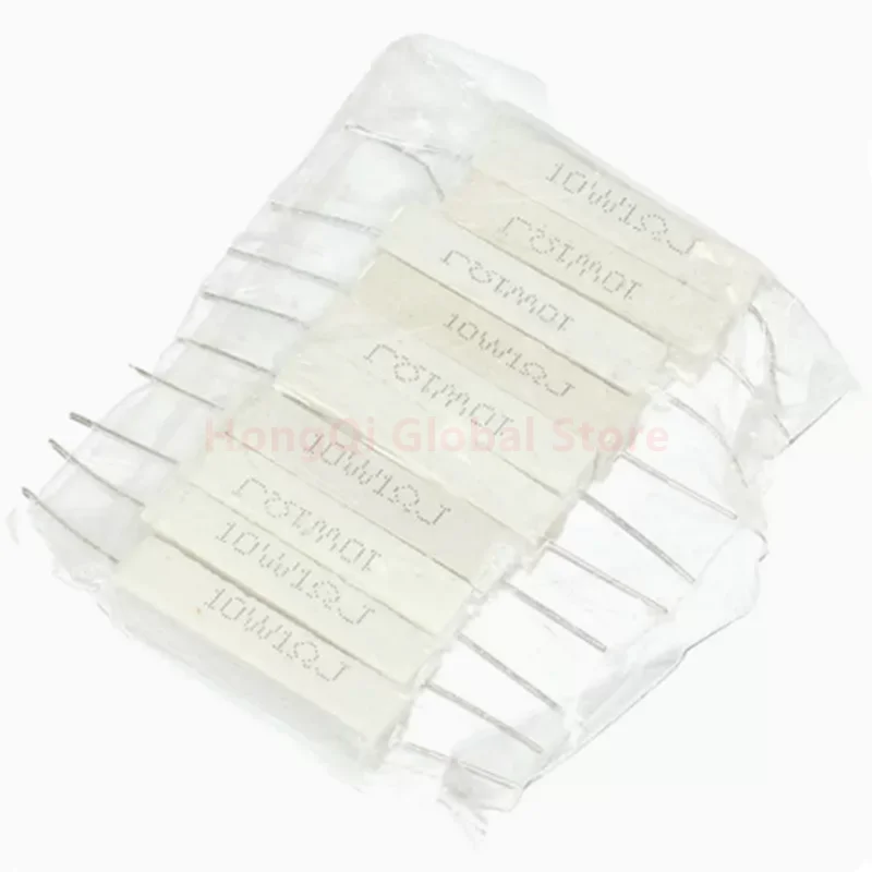 10pcs 10W 5% Cement Resistor Power Resistance 0.1 ~10K 0.1R 0.5R 1R 10R 100R 0.22 0.33 0.5 1 2 5 8 10 15 20 25 30 100 1K 10K ohm