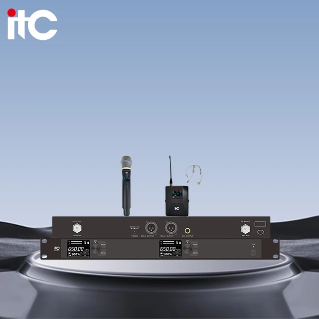 4 Pin Mini Xlr Headset Mic Wireless Headset Mic Uhf Microphone Head Wireless Handheld Microphone for Interview