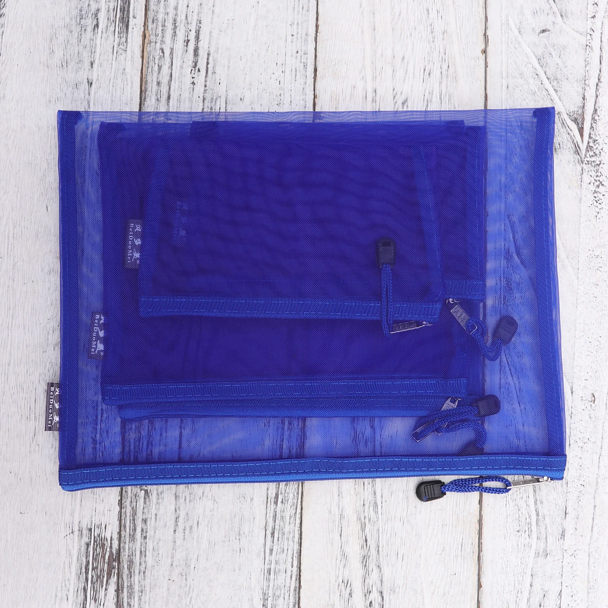

5pcs Mesh File Bag A4 A5 A6 Stationery Document Holder Zipper Portable School Office Supplies Travel Storage Folder
