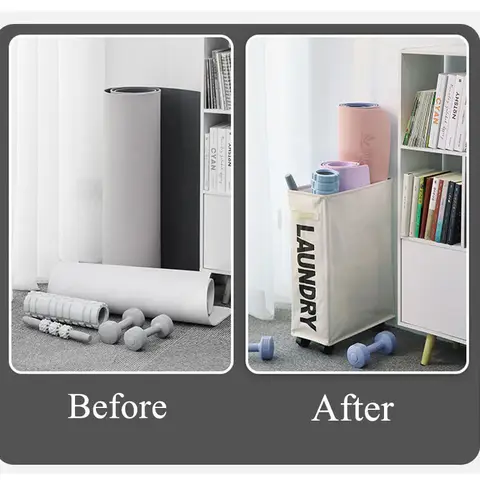 1 सेट दीवार पर लगाने योग्य गंदे कपड़ों की टोकरी, घर के कपड़े धोने की टोकरी, स्नान भंडारण बैग, बाथरूम प्लेसमेंट मेष आयोजक 6 best sales दीवार कपड़े धोने की टोकरी - №4