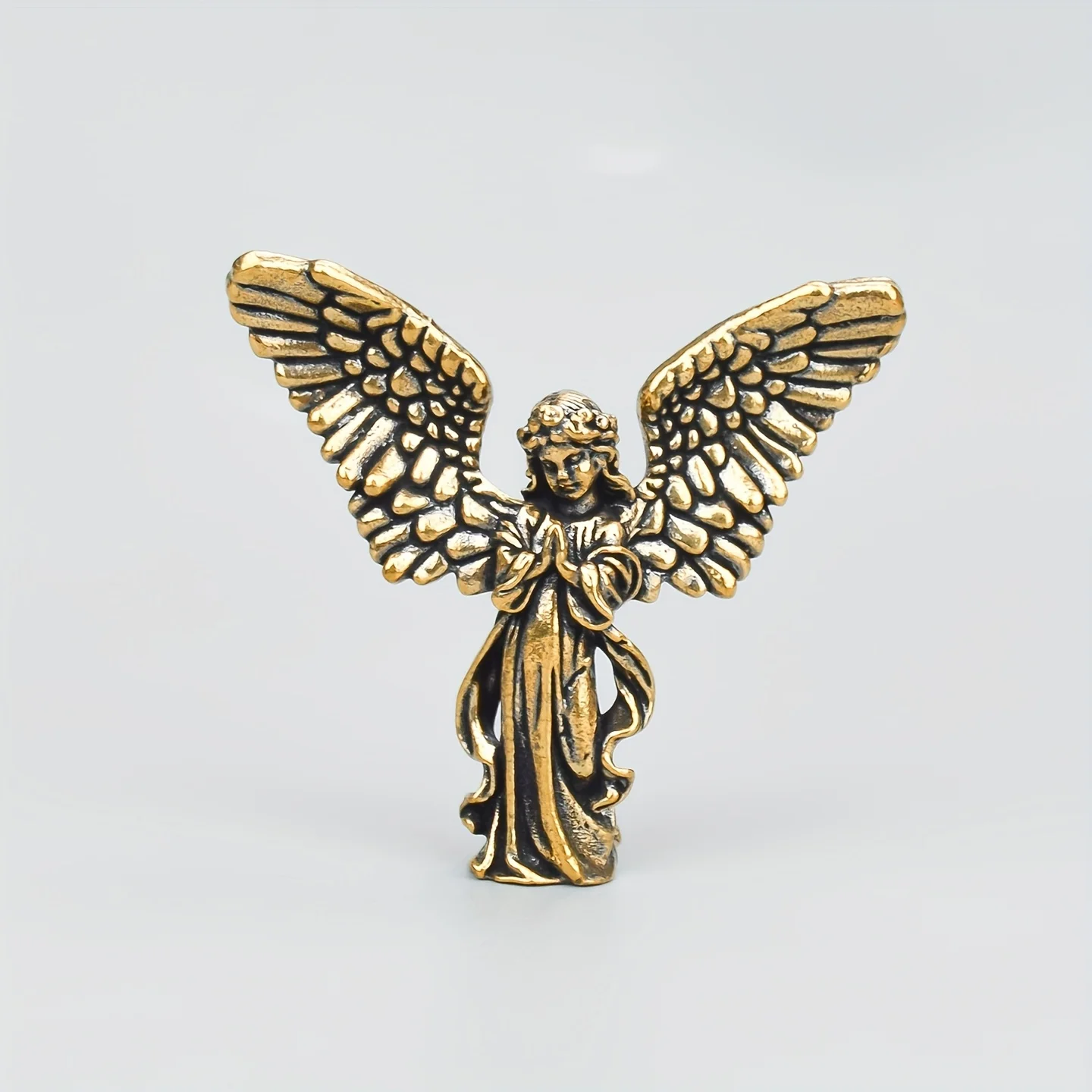 Brass Angel Ornament，Guardian Angel Wings, Stylish And Personalized, Cupid Desktop Decoration, Suitable for Halloween Decor