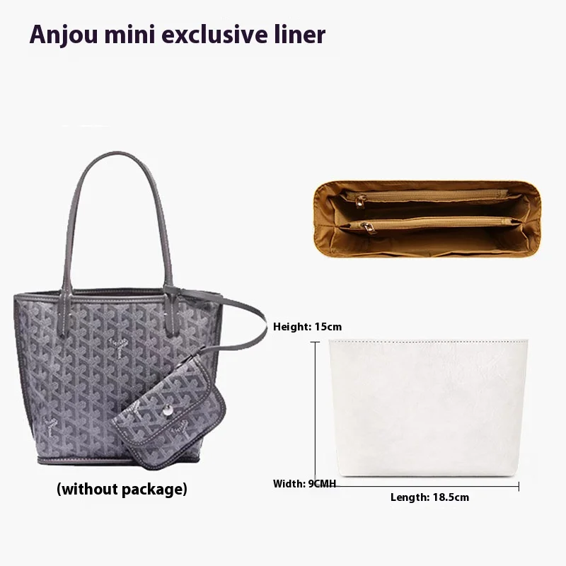 مقسم حقيبة لـ Goyard Saint Lousi حقيبة يد Dupont Paper حقيبة داخلية للسفر حقائب كتف محمولة إدراج دعم المشكل